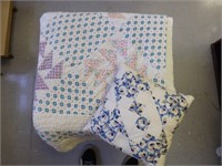 Handmade Baby Quilt and Pillow