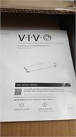 Vivo black clamp-on small keyboard tray