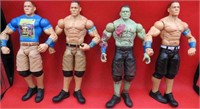 John Cena Lot 4 Wrestling Action Figures NICE