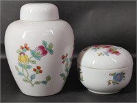 Elizabeth Arden Floral Round Jar & Milk Bath Jar