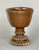 Rare PA redware master salt ca. 1880; rare PA