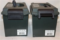 2 HQ .50C Plastic Ammo Can, 9"x15"x10"