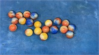 20 Florescent Kokomo marbles