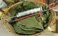 Army Tent, Grease Gun, Tool, w/ spikes