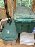 2 Rubbermaid Storage Tubs