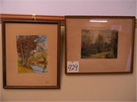 (2) Wallace Nutting Framed Pictures -