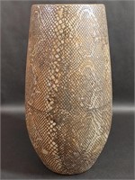 Ceramic Vase with Snakeskin Pattern