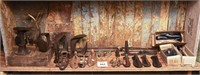 LOT OF BLACKSMITH SHOE FORMS & ANVILS