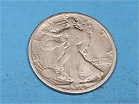 1916 S Silver Walking Liberty  Half Dollar Coin