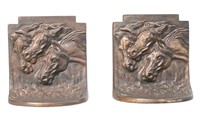 Embossed Horse Head Bookends