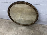 Vtg. Gilt Framed Circular Mirror