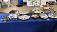 LRG COLLECTION OF ASST SILVER PLATE