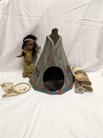 Ceramic Teepee 12 1/2" tall, Wallpaper Border, Etc