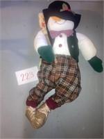Tender Hearted Stuffed Plush Snowman Musical V