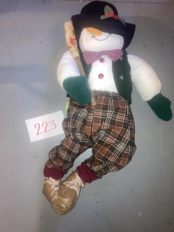 Tender Hearted Stuffed Plush Snowman Musical V