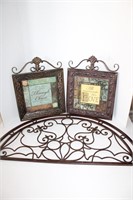 Metal Wall Art 32 x 17 & 13 x 16.5