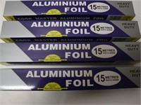 4 PCS HEAVY DUTY ALUMINUM FOIL 15 M X 30 CM