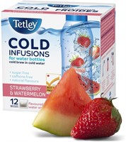 (3) Tetley Cold Infusions Strawberry and