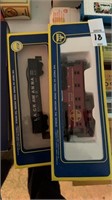 4 toy train cars and model railroad hobby
