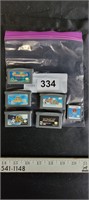 5 Gameboy Advanced 1 Nintendo DS game cartridge