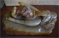Exc. Oriental Soapstone Carving