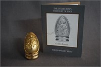 Franklin Mint Golden Rococo Style Collector Egg