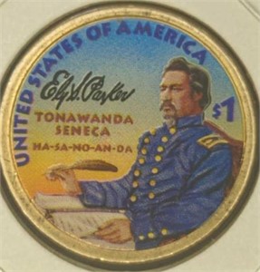 2022 Tonawanda Seneca colorized Sacagawea coin