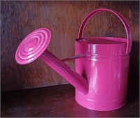 Like New Red Metal Watering Can