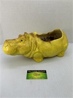 Yellow Hippo Planter