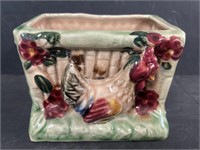 Shafford Ceramic Rooster Planter. Approx. 4” x