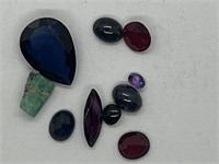 Selection of natural stones ready for mounting