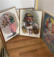 Set of 3 Clown Photos