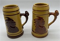 2 Old Sleepy Eye Collectors Convention steins