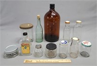Old Bottles/Jars Lot