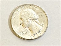 1961-D SILVER Washington Uncirculated Quarter