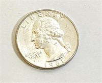 1961-D SILVER Washington Uncirculated Quarter