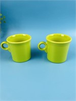Fiesta Set of 2 Lime Green Coffee Cups