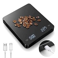 Digital Coffee Scale with Timer, 0.1g/3Kg