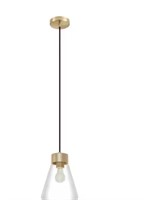 Eglo Montey 1-Light Brushed Gold Globe Pendant