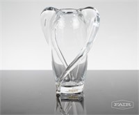 Glass Winged Vase Designed by Kosta Boda