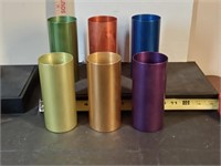 set of 6 Perma Hues spun aluminum 5.5"