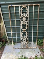 Architectural Salvage Large Metal Ornate Panel