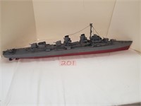 Larger Plastic Model Navy Ship