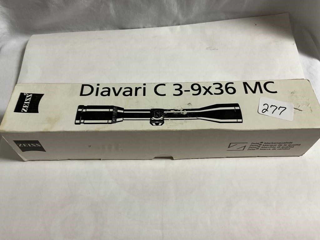 Zeiss Diavari C 3-9X36 MC like new in box