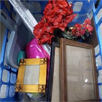 Misc crate lot frames flowers