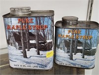 2 Maple Syrup Cans