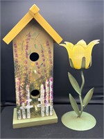 Tulip decor & birdhouse