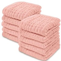 Baby Washcloths Set, Muslin Cotton Baby Towels, La