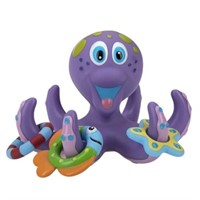 Nuby Floating Octopus Toy with 3 Hoopla Rings - BP
