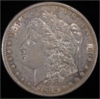 1886-S MORGAN DOLLAR CH AU